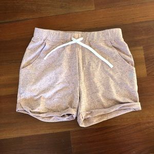 NWOT Decathlon Comfy Heather Pink Cotton Shorts